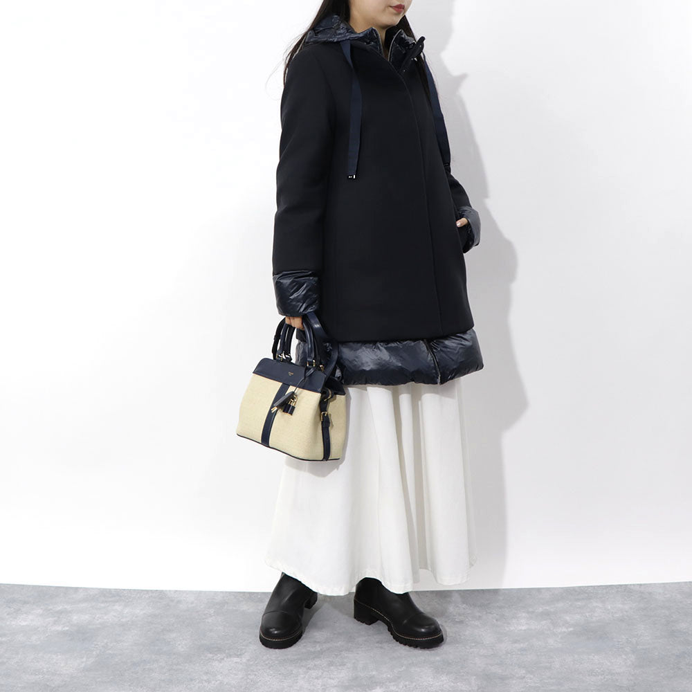 HERNO ダウンコート ウールツイル ウール ナイロン ダウン