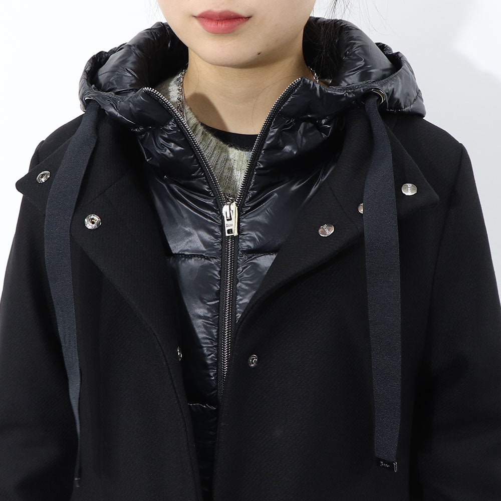 HERNO ダウンコート ウールツイル ウール ナイロン ダウン