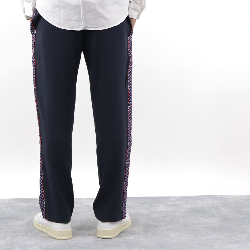 ケンゾー ボトムス トラックパンツ メンズ JOG PANT ネイビー ジョグパンツ ラインパンツ ボトムス サイドストライプ 柄 FA52PA1315AC 77