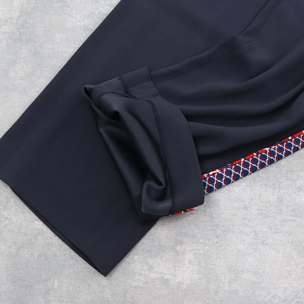 ケンゾー ボトムス トラックパンツ メンズ JOG PANT ネイビー ジョグパンツ ラインパンツ ボトムス サイドストライプ 柄 FA52PA1315AC 77