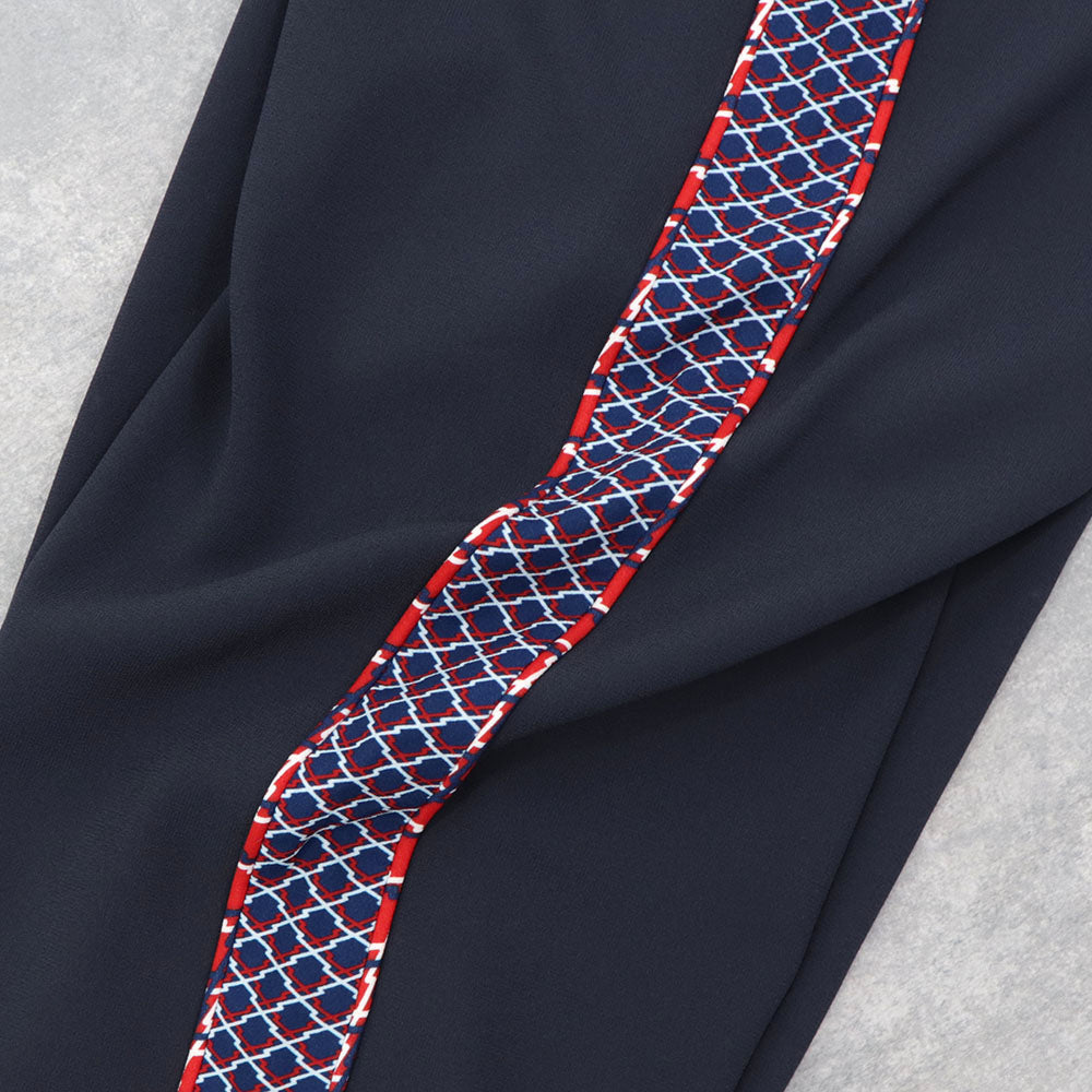 ケンゾー ボトムス トラックパンツ メンズ JOG PANT ネイビー ジョグパンツ ラインパンツ ボトムス サイドストライプ 柄 FA52PA1315AC 77