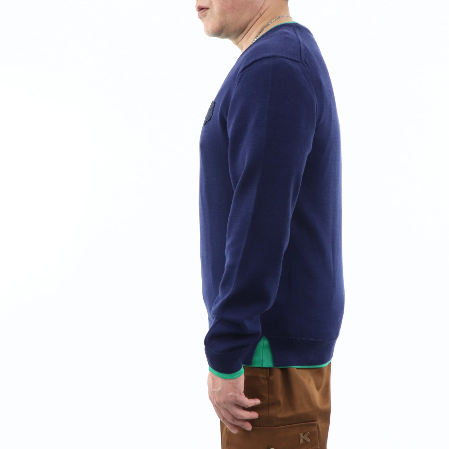 ケンゾー ニット FA55PU2023AB ネイビー ラッキータイガー