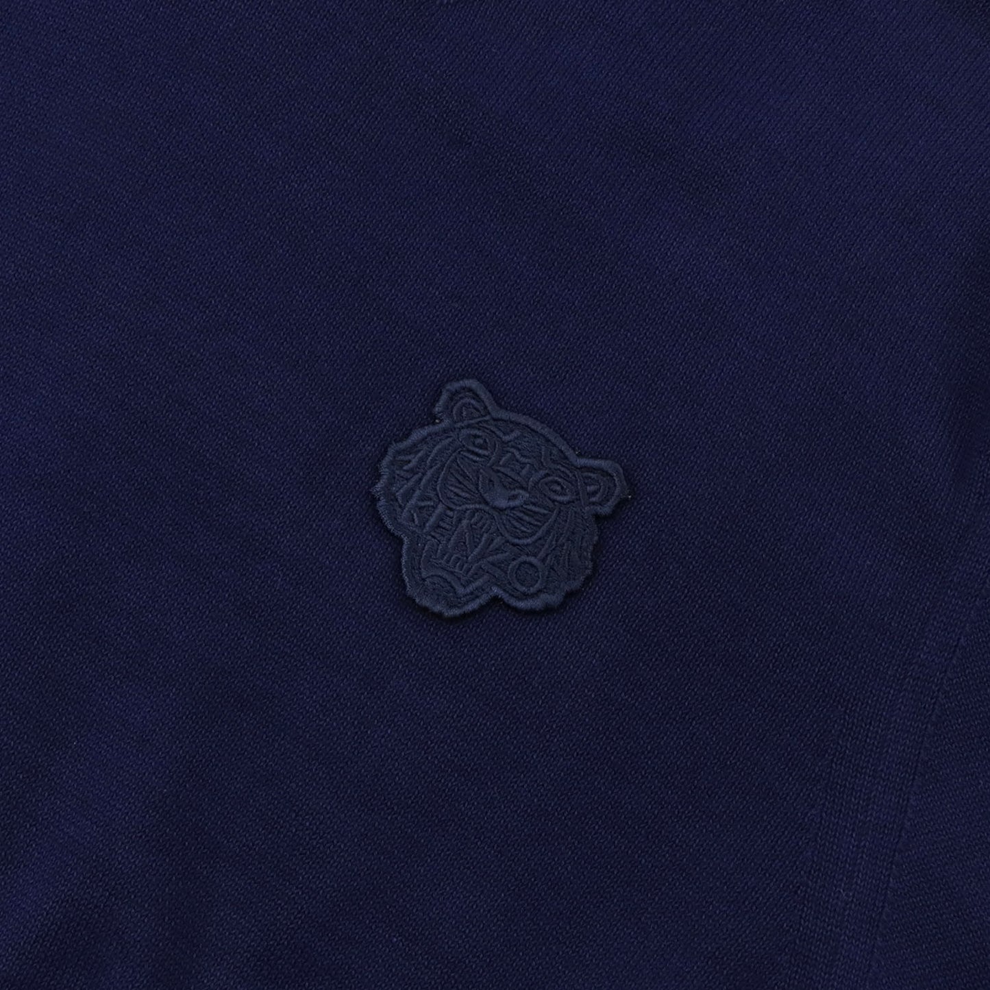 ケンゾー トップス ニット メンズ TIGER CREST JUMPER ネイビー コットン ラッキータイガー 刺繍 ワンポイント FA55PU2023AB 77