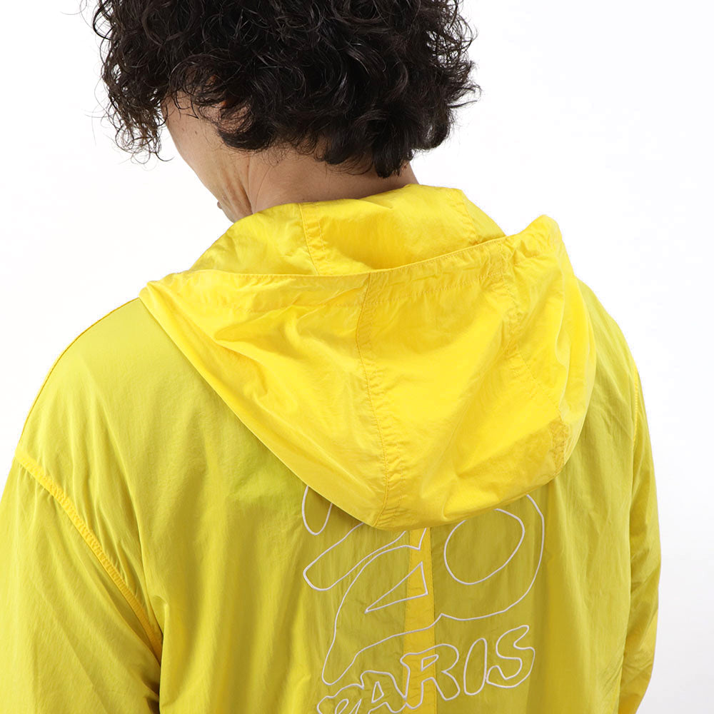 ケンゾー コート レインコート メンズ HOODED RAINCOAT ナイロン イエロー ナイロンコート ロングコート FA55OU3631ND 39