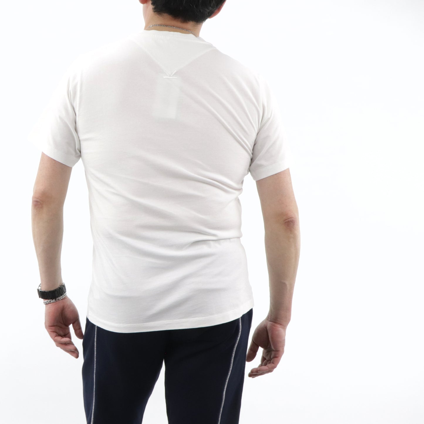 ケンゾー トップス Tシャツ カットソー 半袖 メンズ レッド ホワイト コットン クルーネック ロゴ FA55TS0184SA