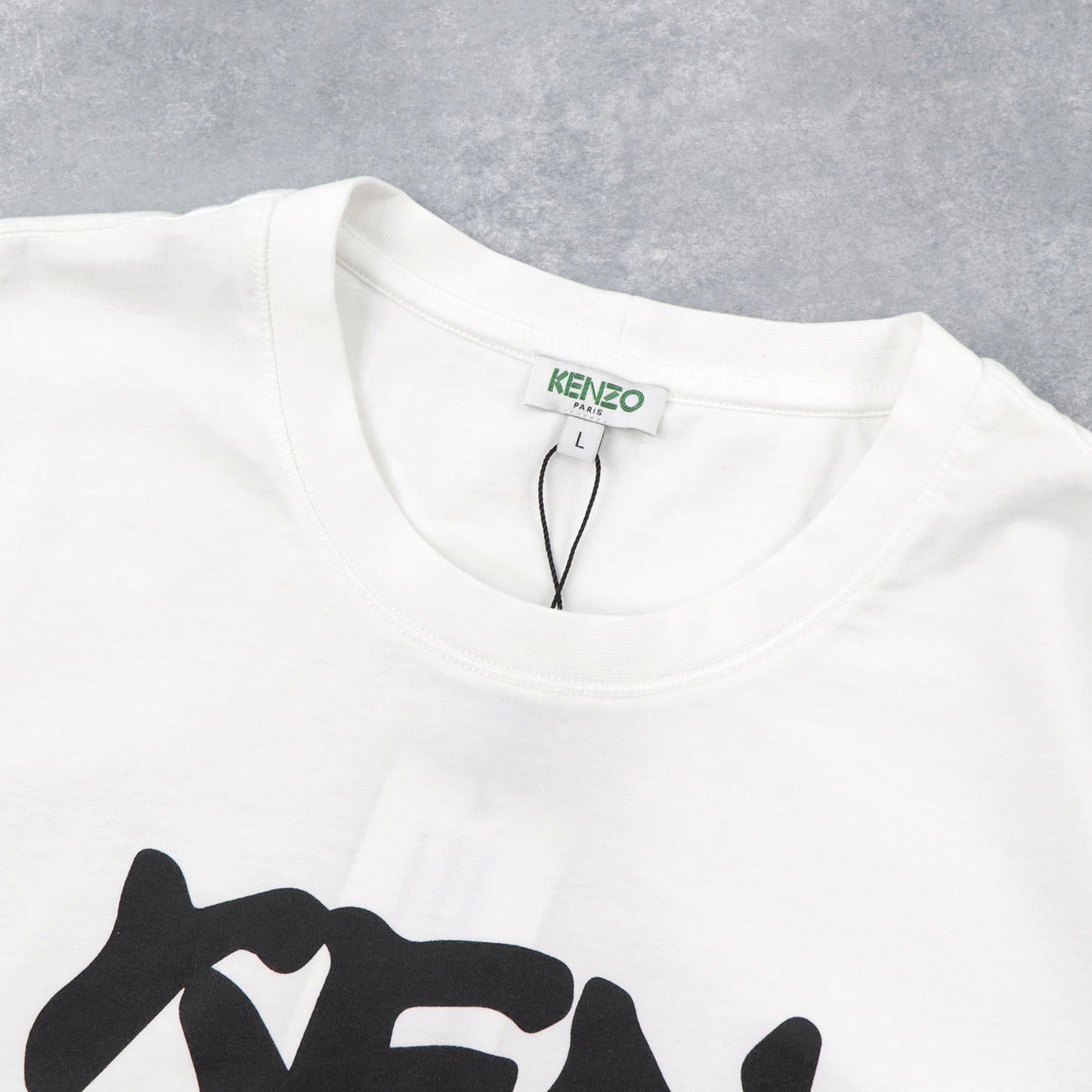 ケンゾー トップス Tシャツ カットソー 半袖 メンズ レッド ホワイト コットン クルーネック ロゴ FA55TS0184SA