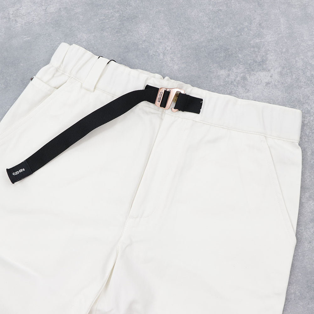 ケンゾー ボトムス パンツ メンズ STRAIGHT LEG BELTED PANT ホワイト FA55PA3411RJ 02