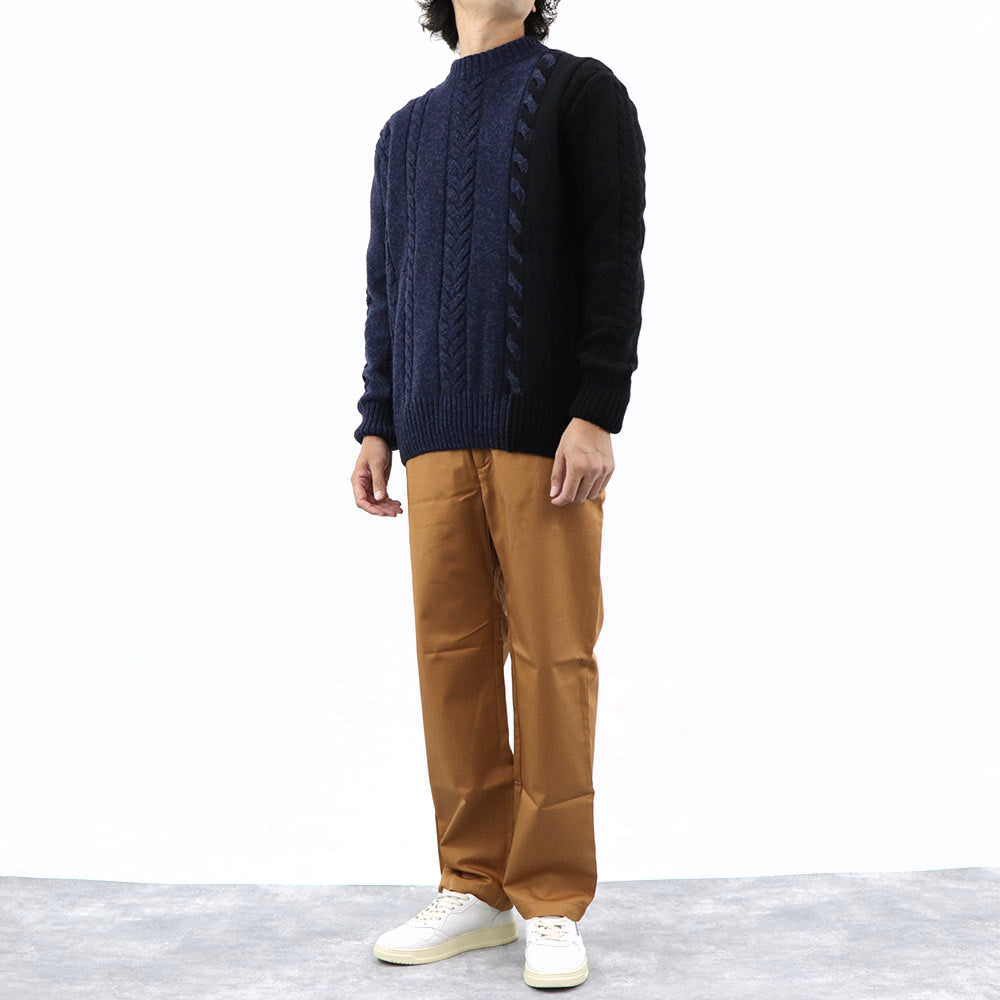 ケンゾー ボトムス メンズ STRAIGHT LEG BELTED PANT ブラウン ダークキャメル コットン ストレートカットパンツ ベルテッド ジャガード FA55PA3411RJ 14