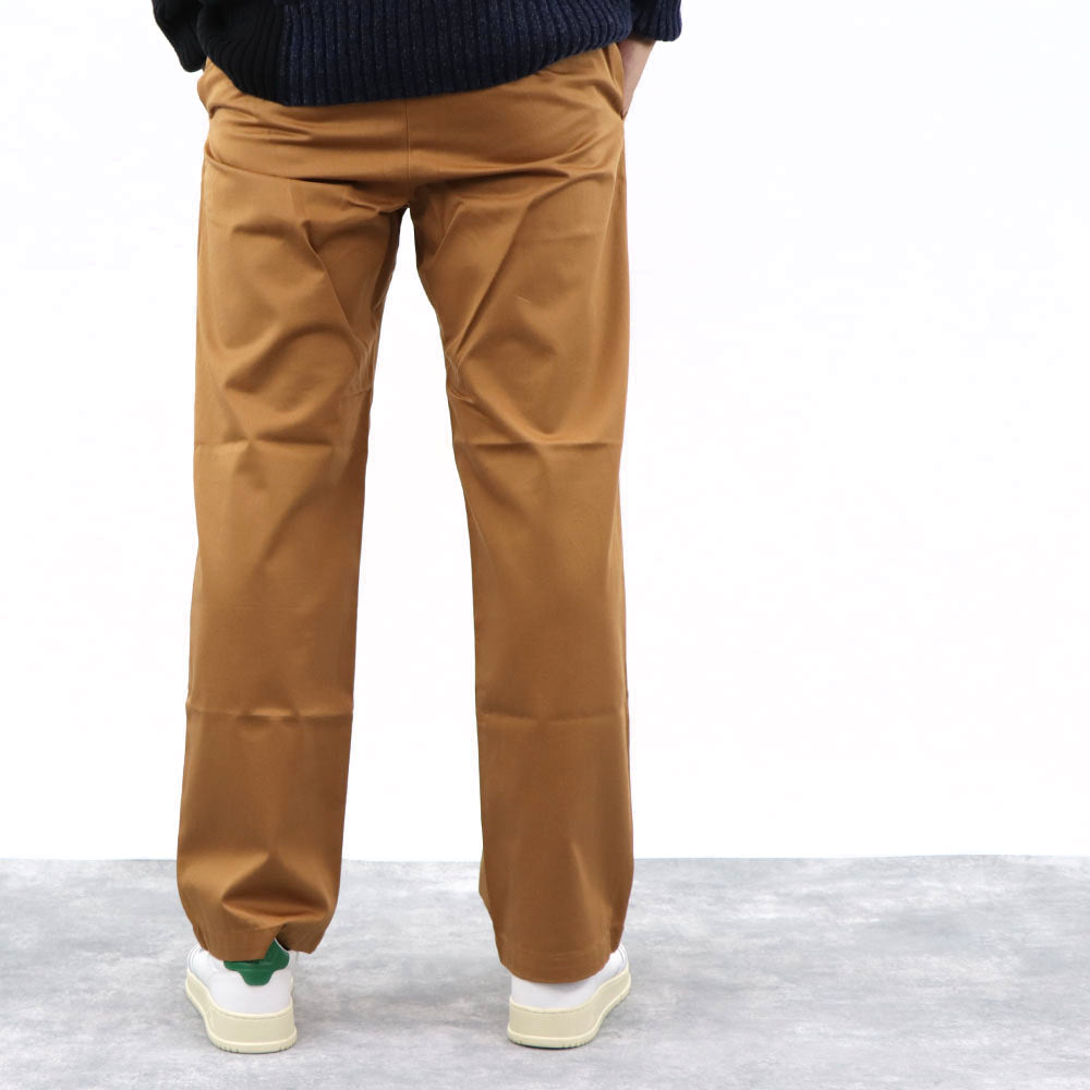 ケンゾー ボトムス メンズ STRAIGHT LEG BELTED PANT ブラウン ダークキャメル コットン ストレートカットパンツ ベルテッド ジャガード FA55PA3411RJ 14