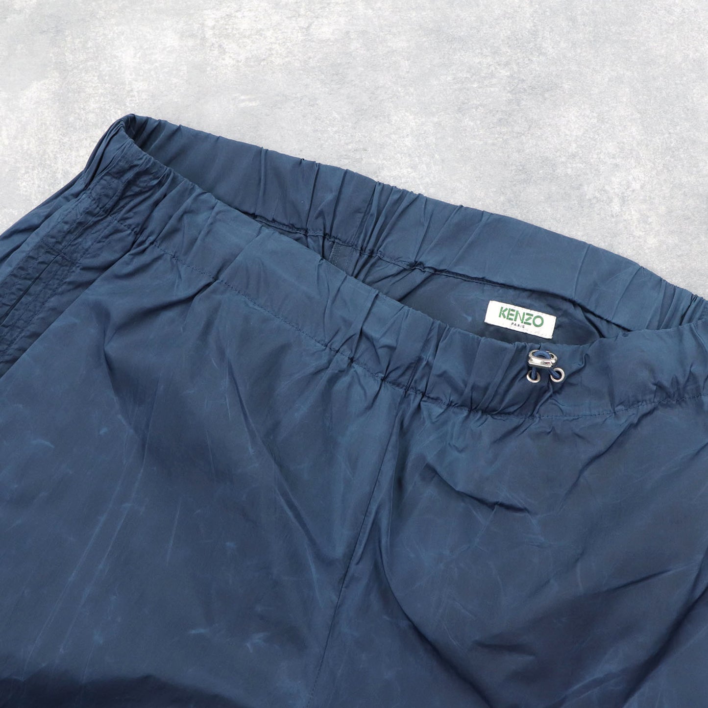ケンゾー ボトムス ロングパンツ メンズ PATGHED JOG PANT ブルー ナイロン ロゴ 刺繍 FA55PA6831NW 73