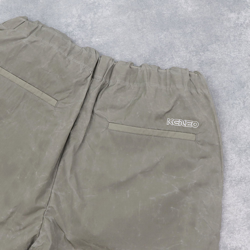 ケンゾー ボトムス ナイロンパンツ メンズ PATGHED JOG PANT グレー ジョガーパンツ アウトドア スポーツ ロゴ FA55PA6831NW 92