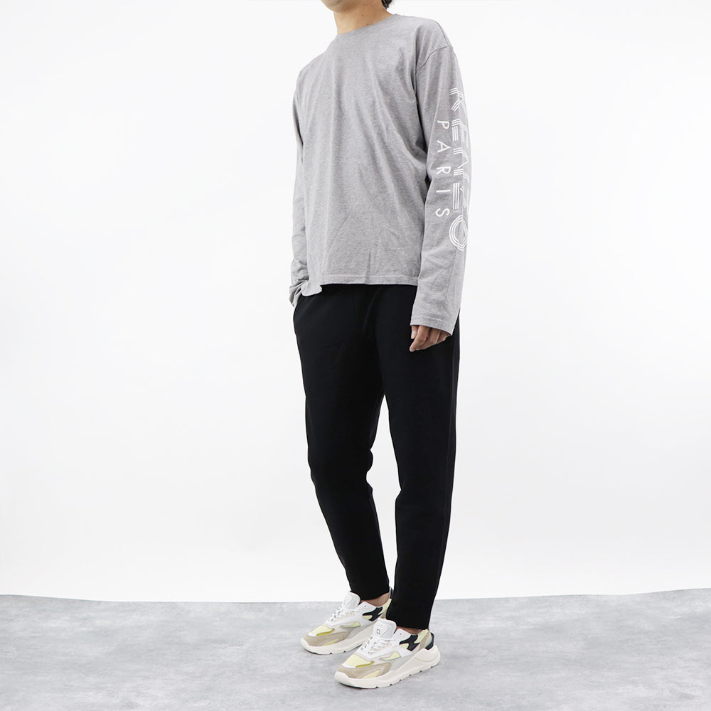 ケンゾー ボトムス スウェットパンツ ジョギングパンツ メンズ ブラック コットン ワンポイント タイガー ボトムス FB55PA7114ML