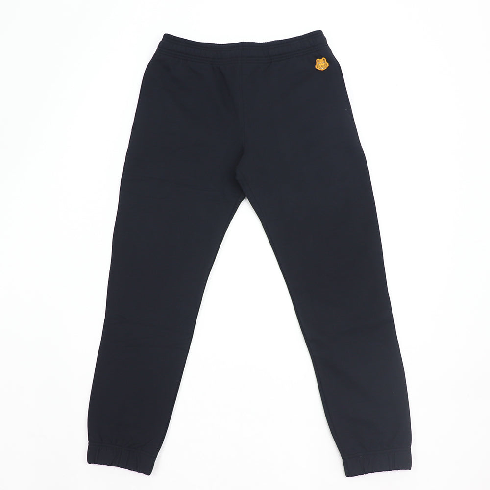 ケンゾー ボトムス スウェットパンツ ジョギングパンツ メンズ ブラック コットン ワンポイント タイガー ボトムス FB55PA7114ML