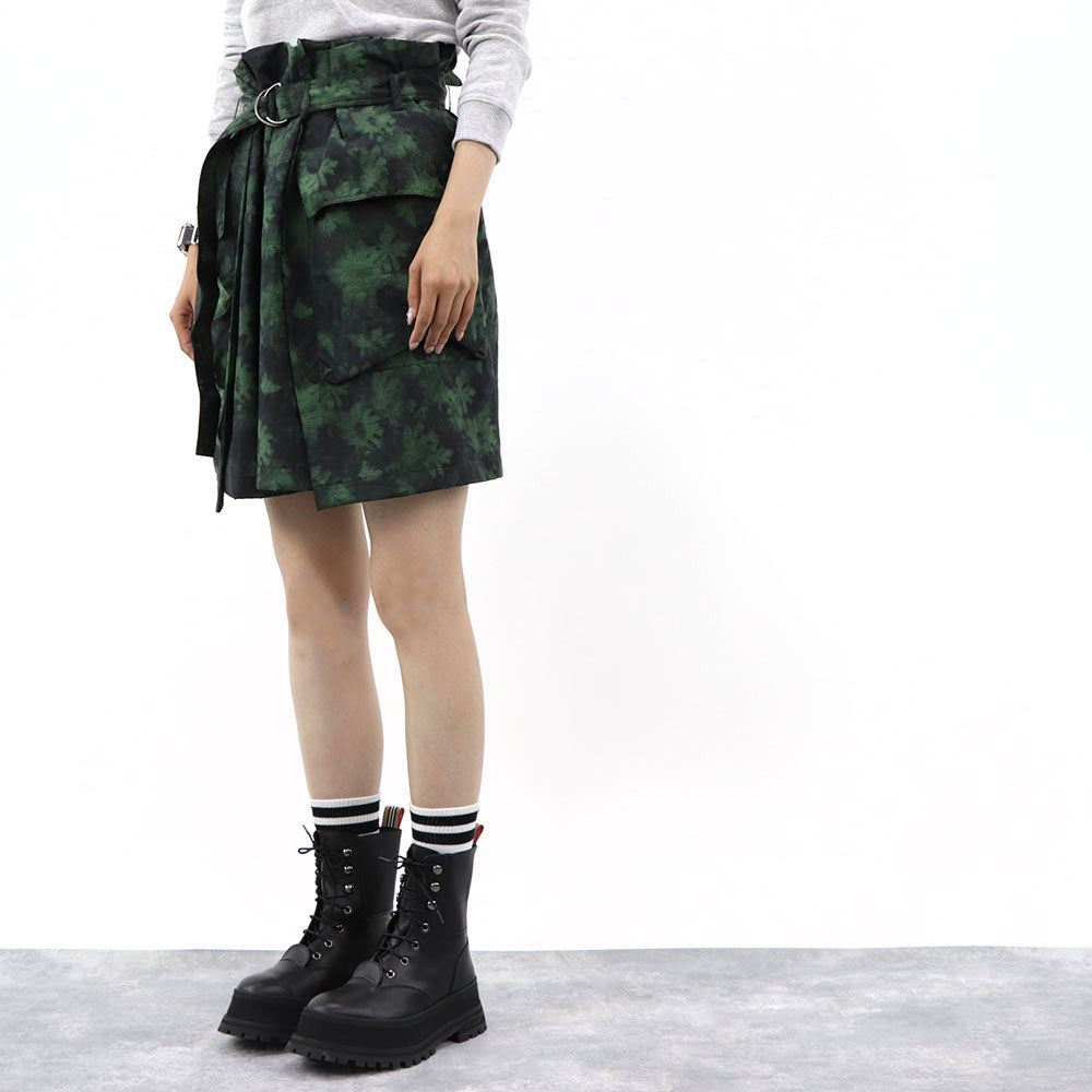 ケンゾー FB62JU1659G8 53 グリーン ミニスカート