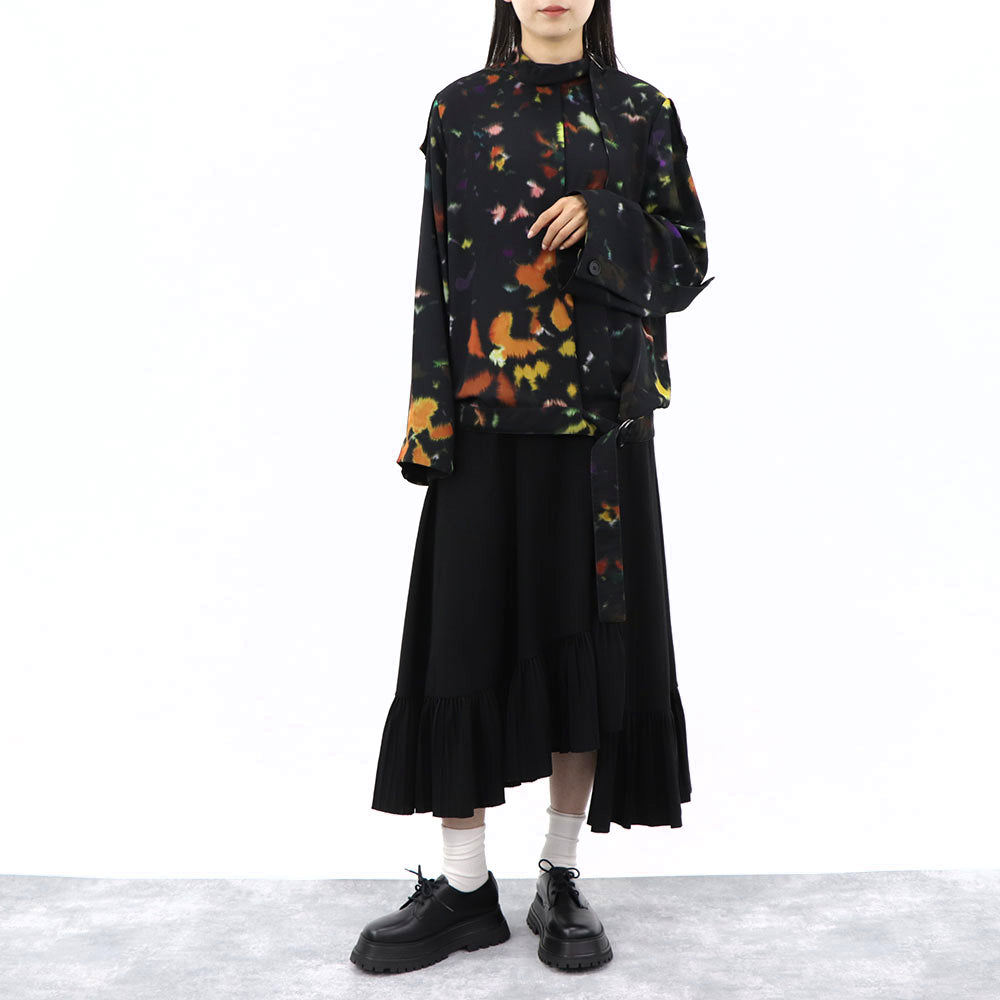 KENZO ブラウス FB62TO19459T 99 ブラック 柄