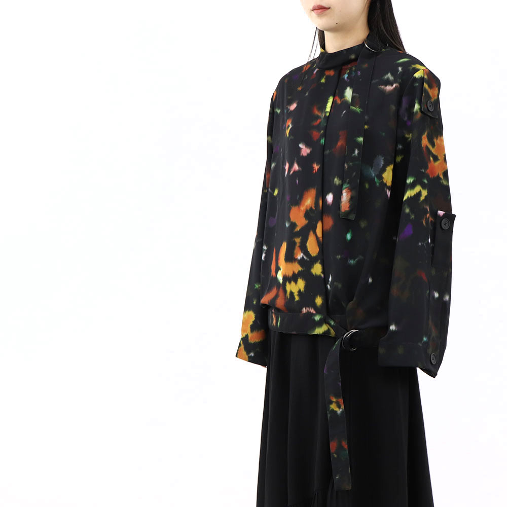 KENZO ブラウス FB62TO19459T 99 ブラック 柄