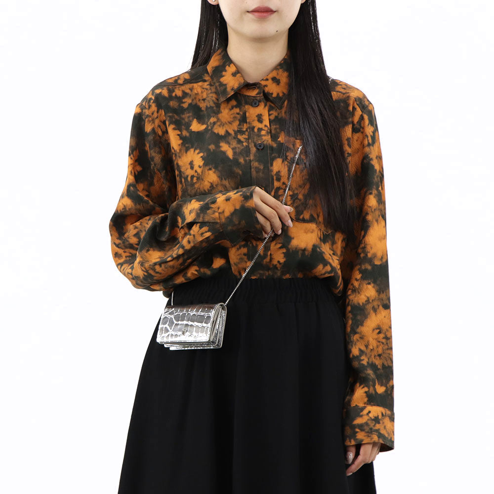 KENZO　レディース　ロゴ入りTシャツ　花柄　ストライプ　ブルー　オレンジ 花柄 KENZO(ケンゾー) Tシャツ・カットソー(レディース) - 海外