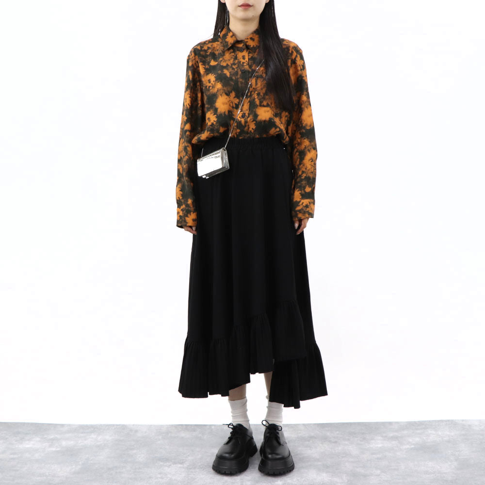 ケンゾー FB62CH030528 17 シャツ オレンジ ブラック