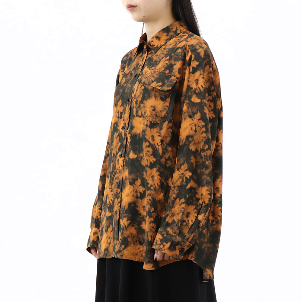 ケンゾー FB62CH030528 17 シャツ オレンジ ブラック