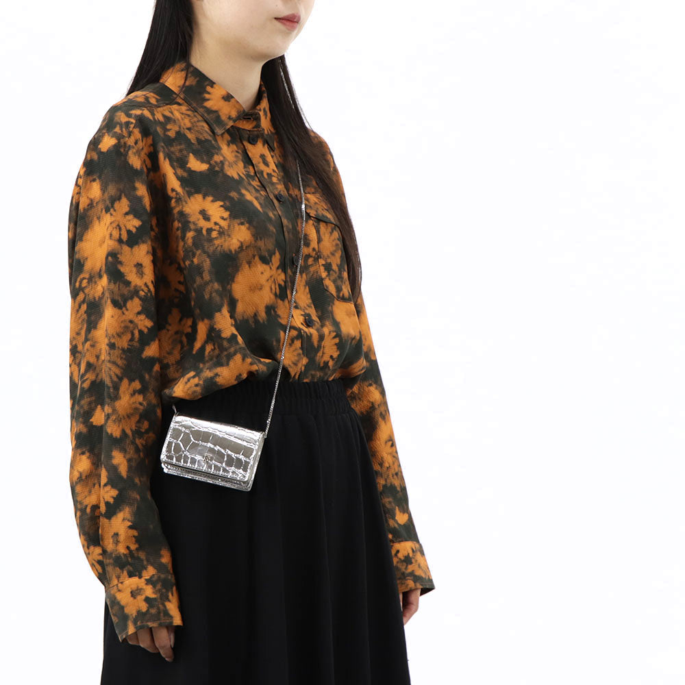 ケンゾー FB62CH030528 17 シャツ オレンジ ブラック