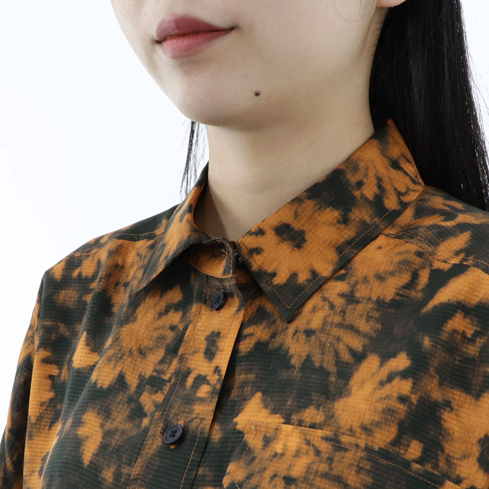 ケンゾー FB62CH030528 17 シャツ オレンジ ブラック