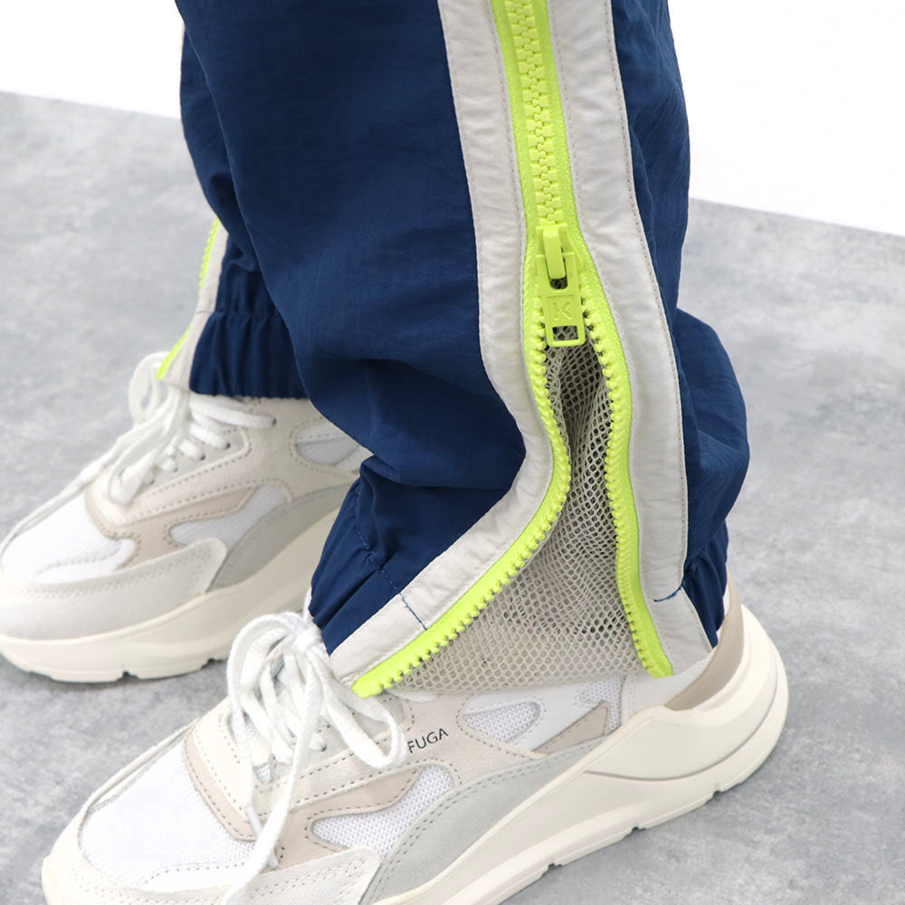 ケンゾー ボトムストラックパンツ メンズ ブルー オレンジ パープル ホワイト ナイロン ジャージ ジョギングパンツ FB62PA0359CO 78
