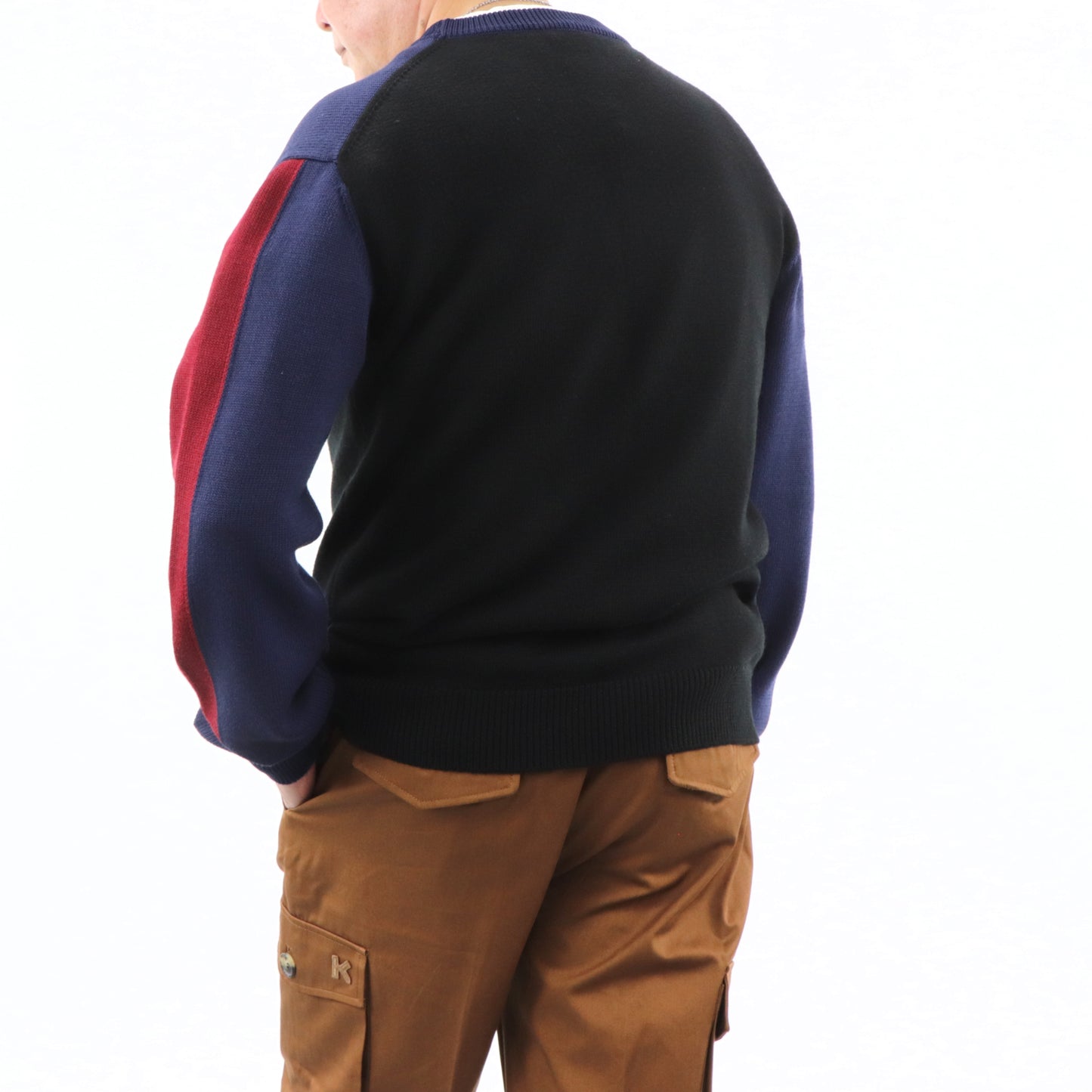 ケンゾー ニット F965PU2253BB ネイビー×ブラック