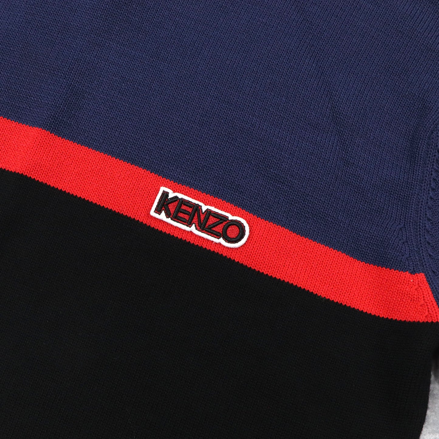 ケンゾー ニット F965PU2253BB ネイビー×ブラック