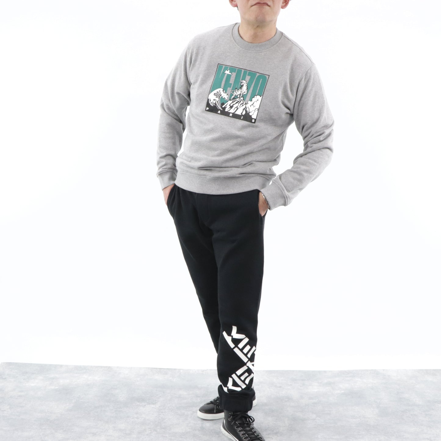ケンゾー トレーナー F965SW1114ME グレー タイガー