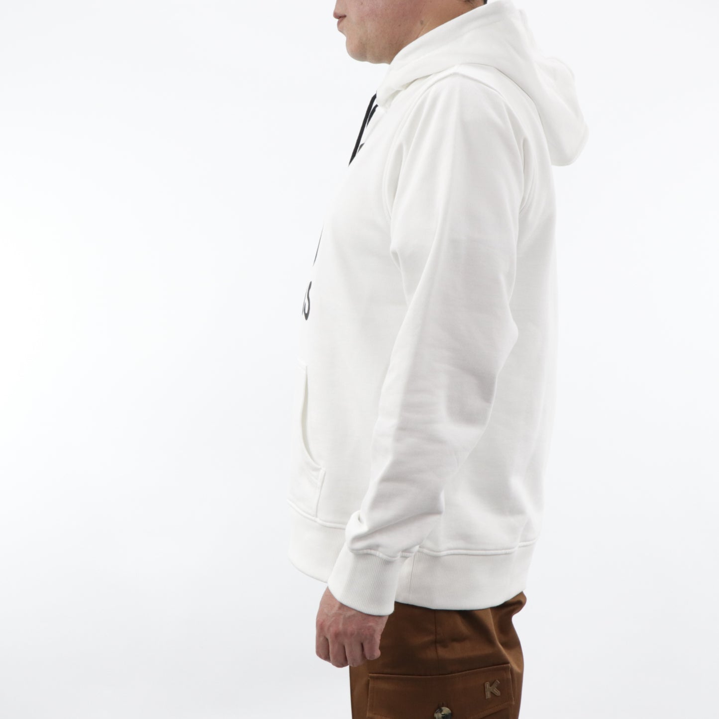 ケンゾー フーディ FA55SW1654ME ホワイト×ブラック ロゴ