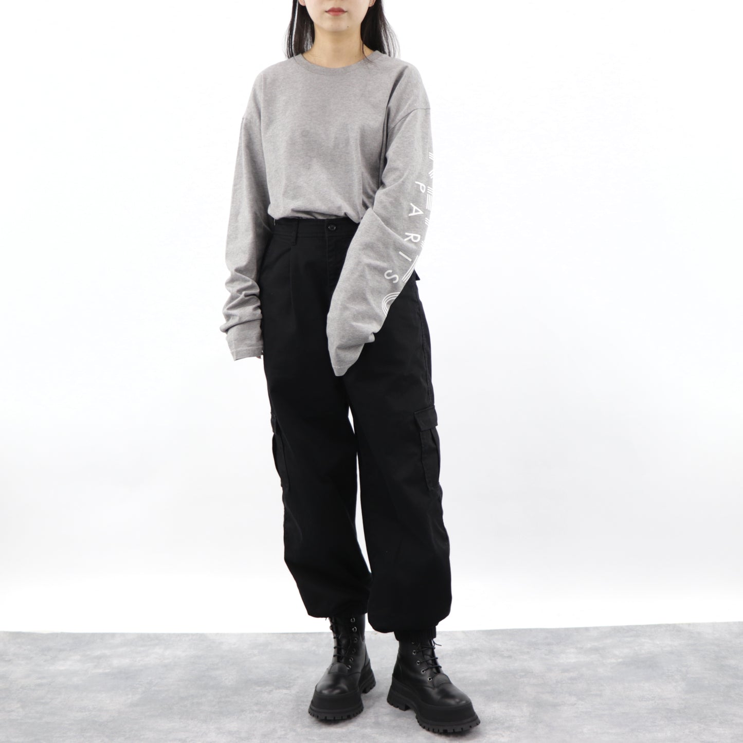 ケンゾー Tシャツ 長袖 F665TS1524BD 95 グレー