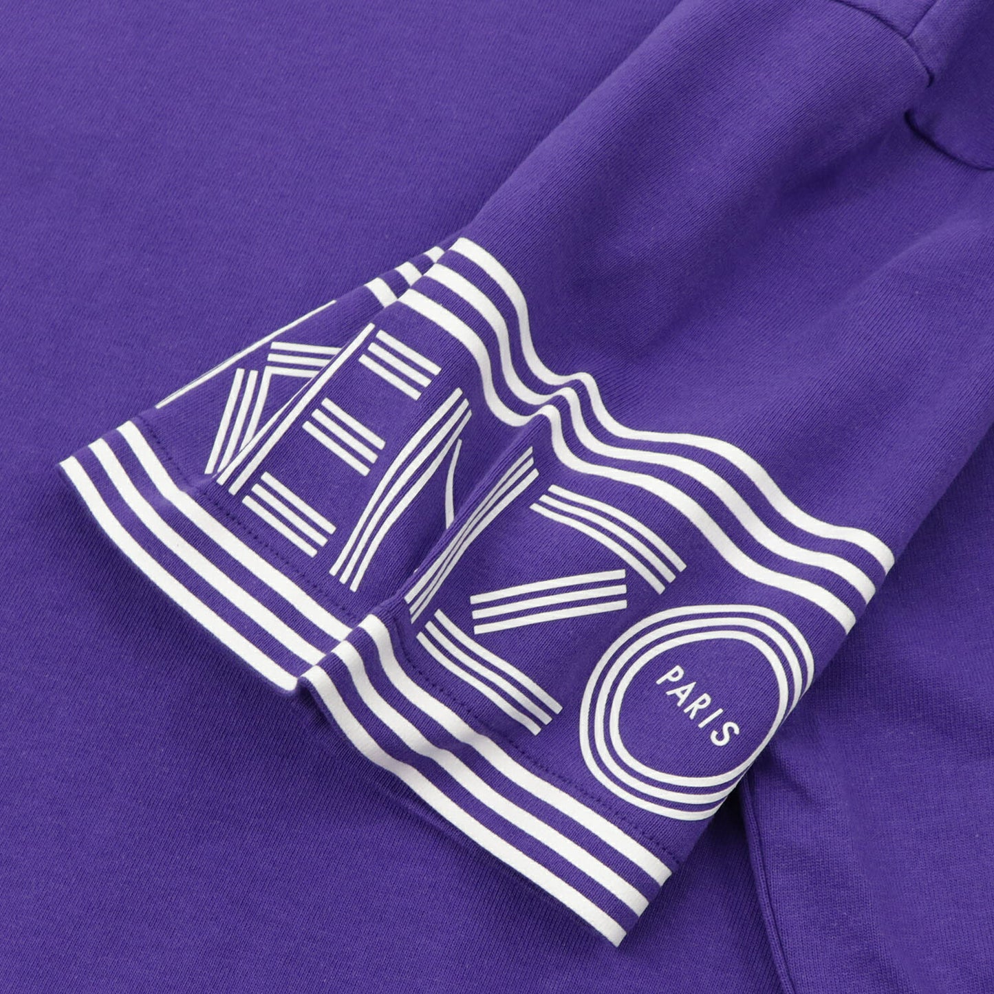 ケンゾー KENZO トップス Tシャツ カットソー メンズ パープル ホワイト クルーネック ロゴ 半袖 F005TS0434BD
