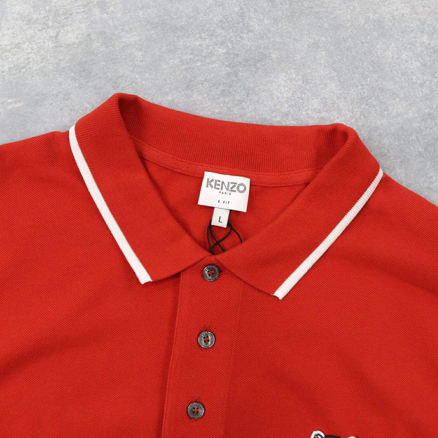 ケンゾー ポロシャツ F955PO0014BA ブルー レッド