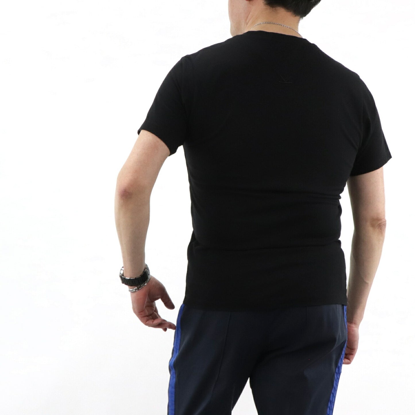 ケンゾー KENZO トップス Tシャツ カットソー メンズ ブラック コットン ロゴ プリント ラウンドネック 丸首 半袖 F955TS0184SA 99