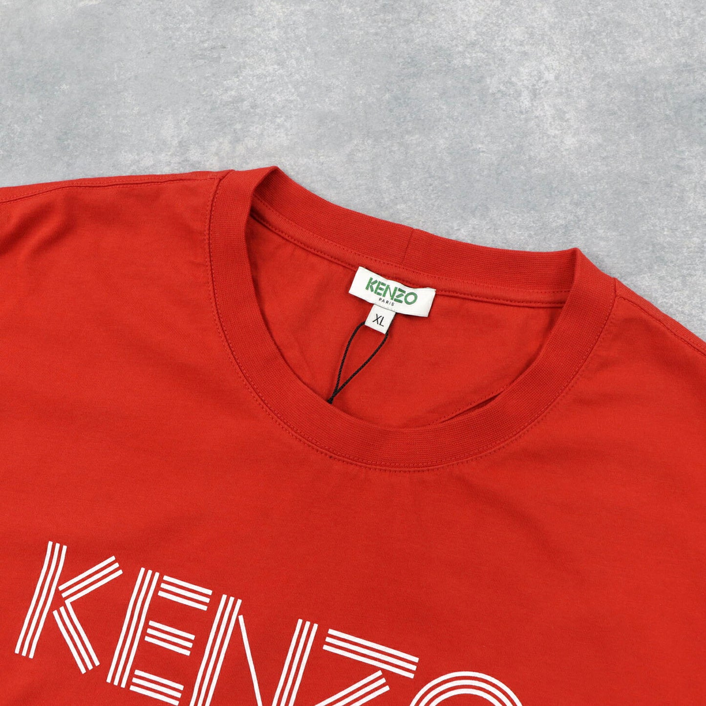 ケンゾー Tシャツ 半袖 F955TS0924SG レッド 刺繍 ロゴ