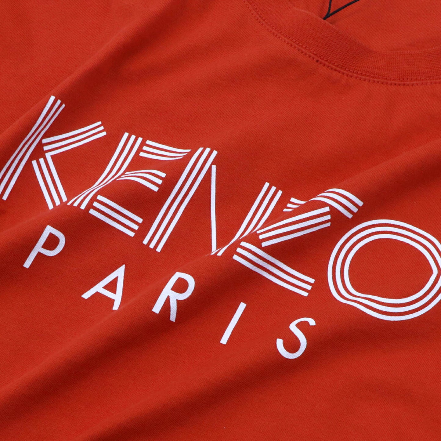 ケンゾー Tシャツ 半袖 F955TS0924SG レッド 刺繍 ロゴ