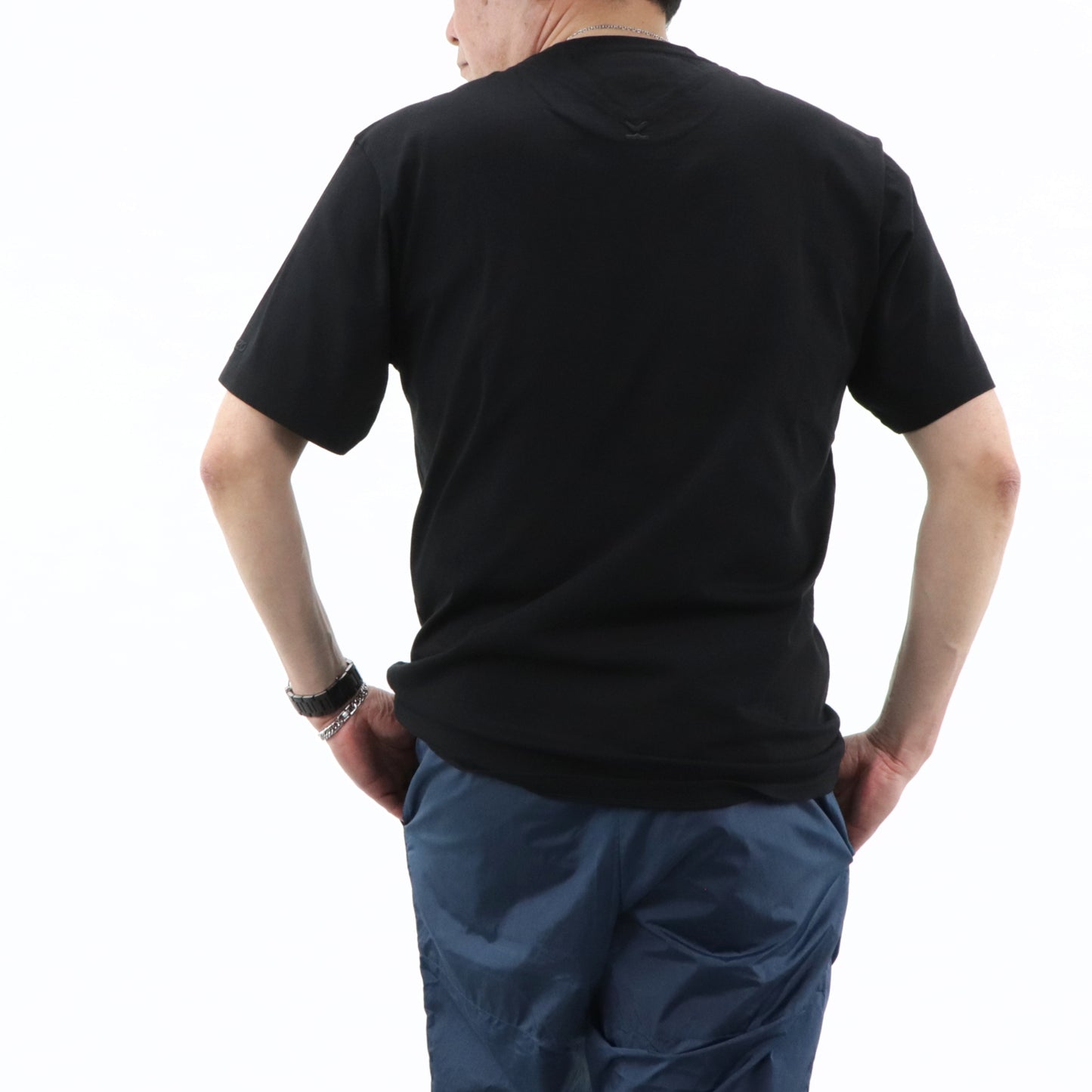 ケンゾー Tシャツ カットソー メンズ ブラック コットン 刺繍 プリント ロゴ クルーネック 半袖 FA65TS0104SJ 99