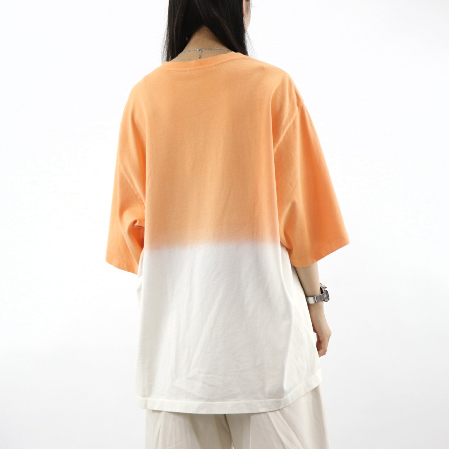 ケンゾー Tシャツ FA55TS5014YG 16 オレンジ×ホワイト