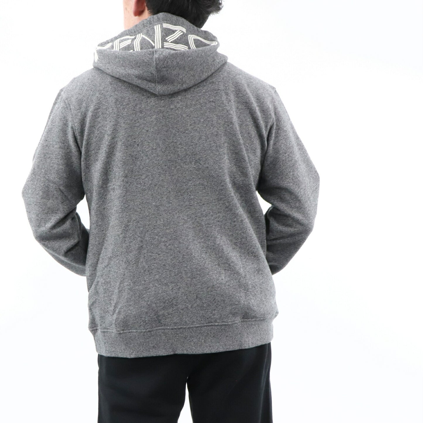 ケンゾー パーカー F665BL7224MD グレー ジップアップ