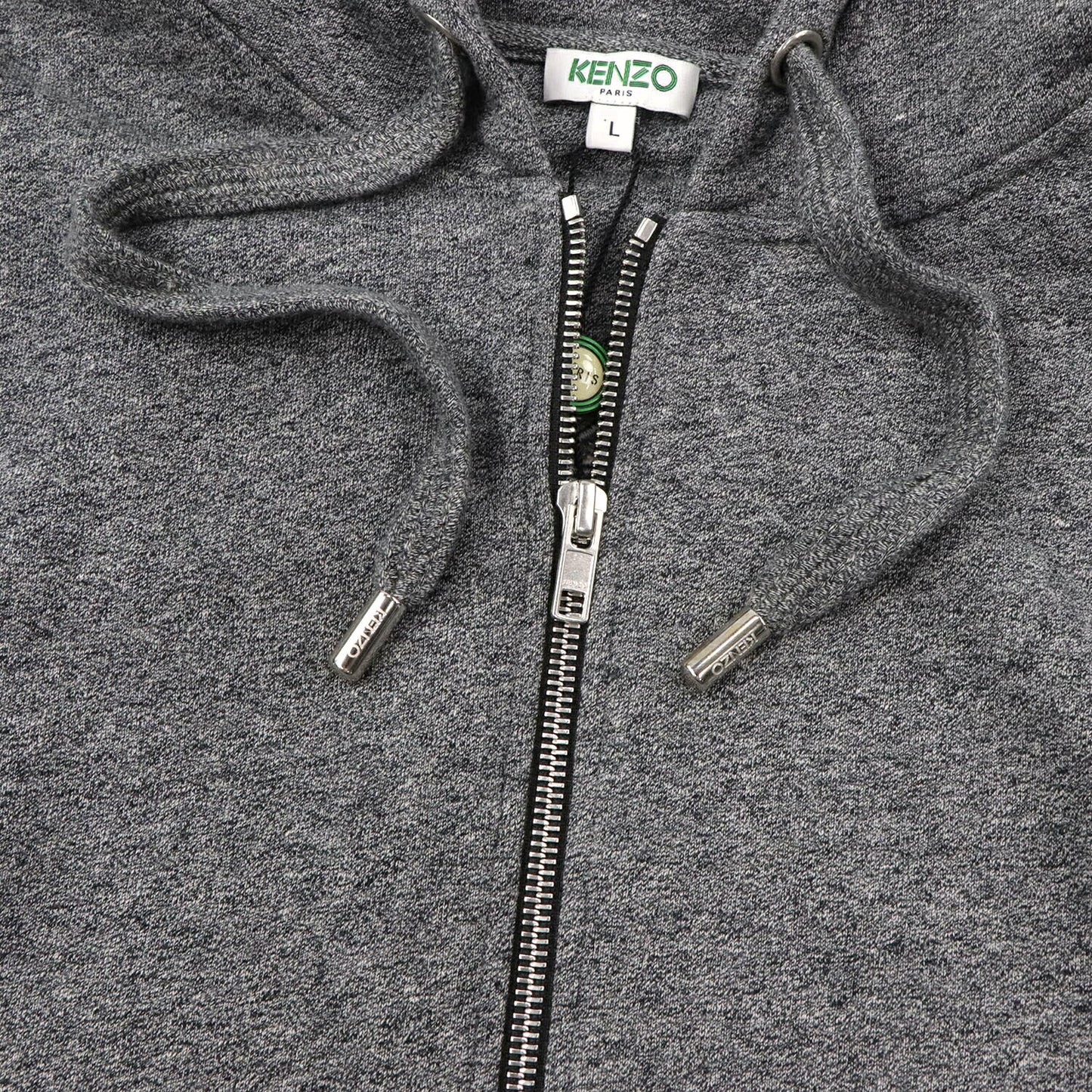 ケンゾー パーカー F665BL7224MD グレー ジップアップ