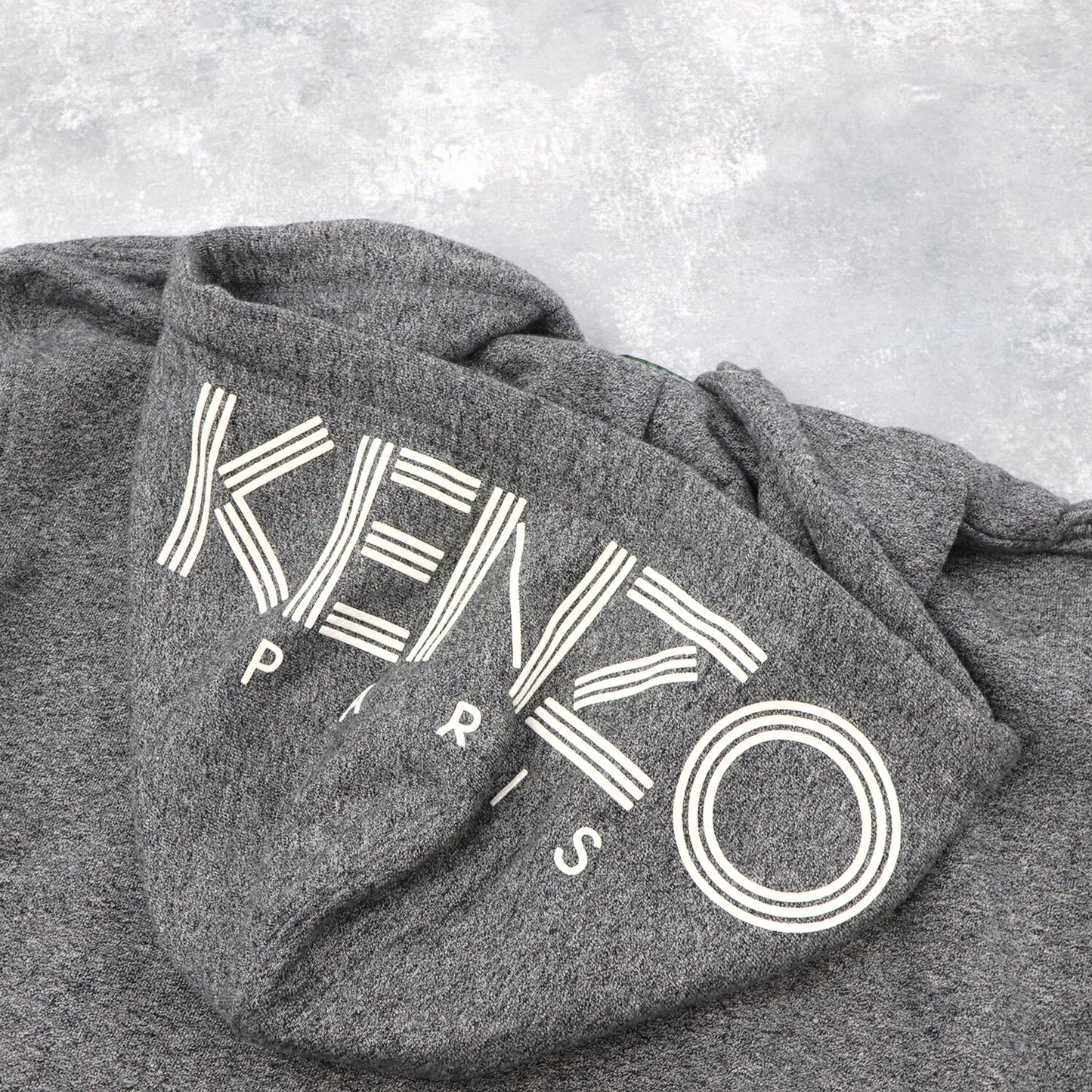 ケンゾー KENZO トップス パーカー メンズ グレー コットン ロゴ プリント ジップアップ フード付き フード F665BL7224MD 98