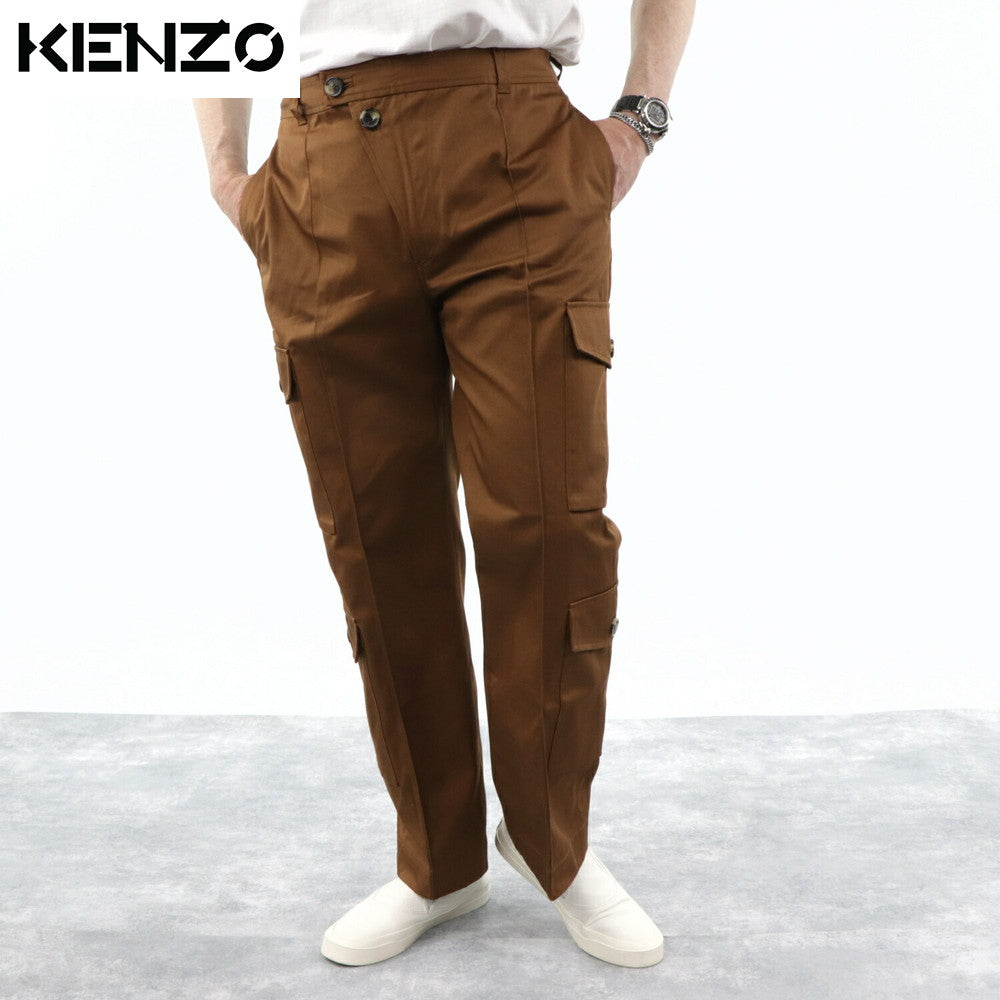 ケンゾー パンツ BFB55PA3349C ブラウン センタープレス