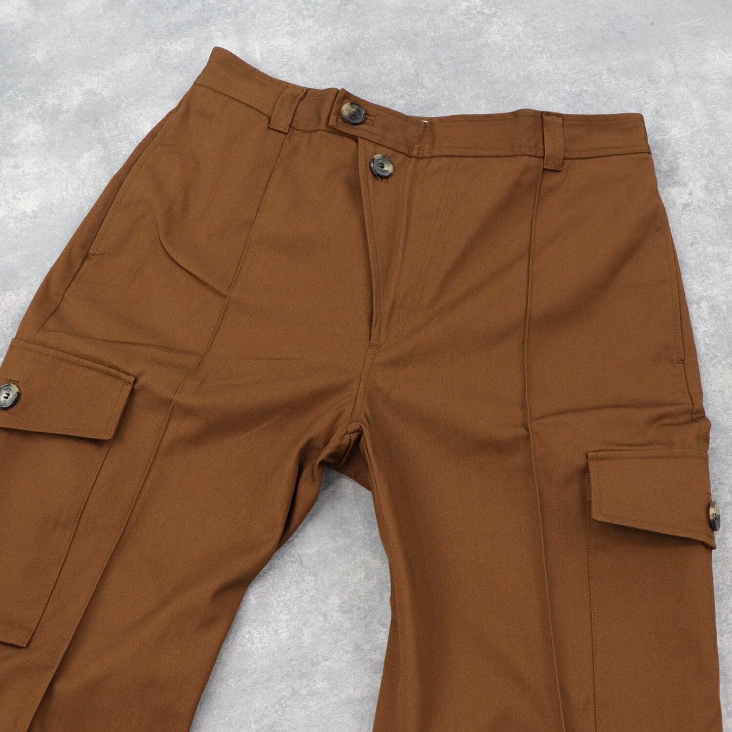 ケンゾー パンツ BFB55PA3349C ブラウン センタープレス