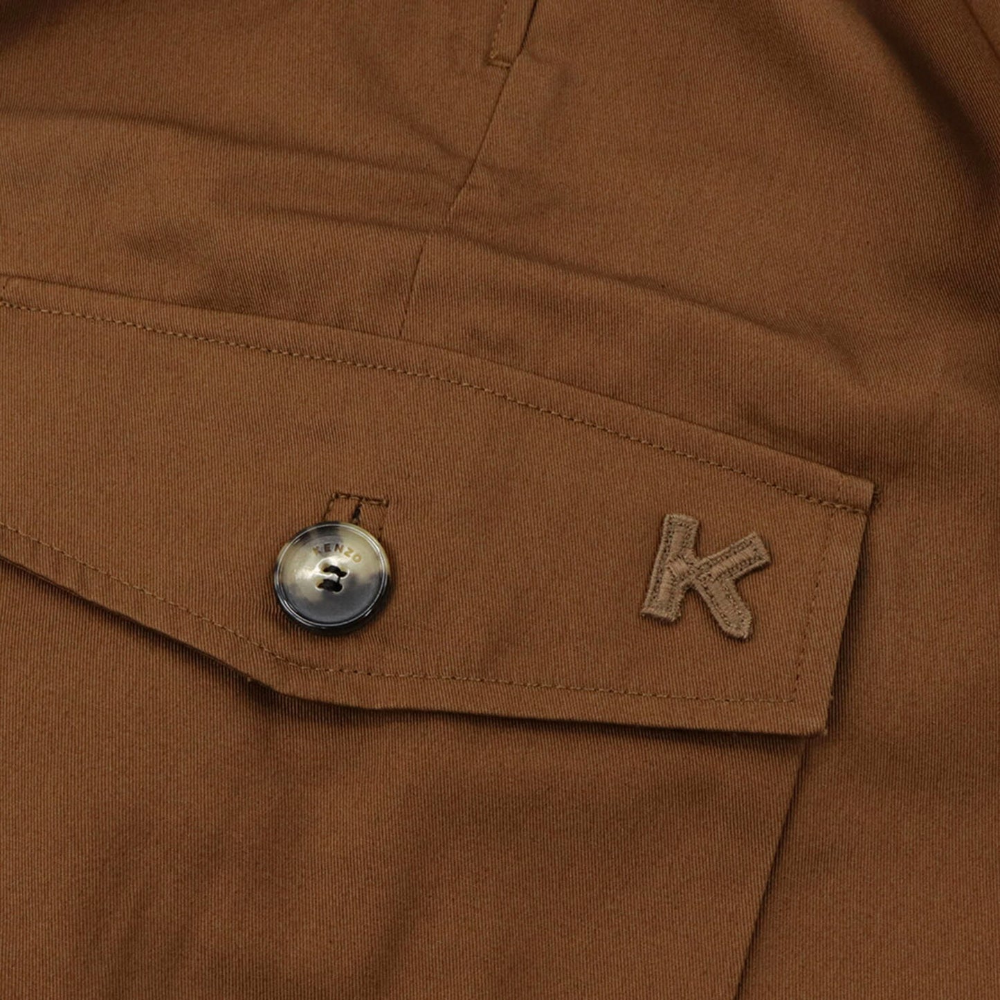 ケンゾー パンツ BFB55PA3349C ブラウン センタープレス