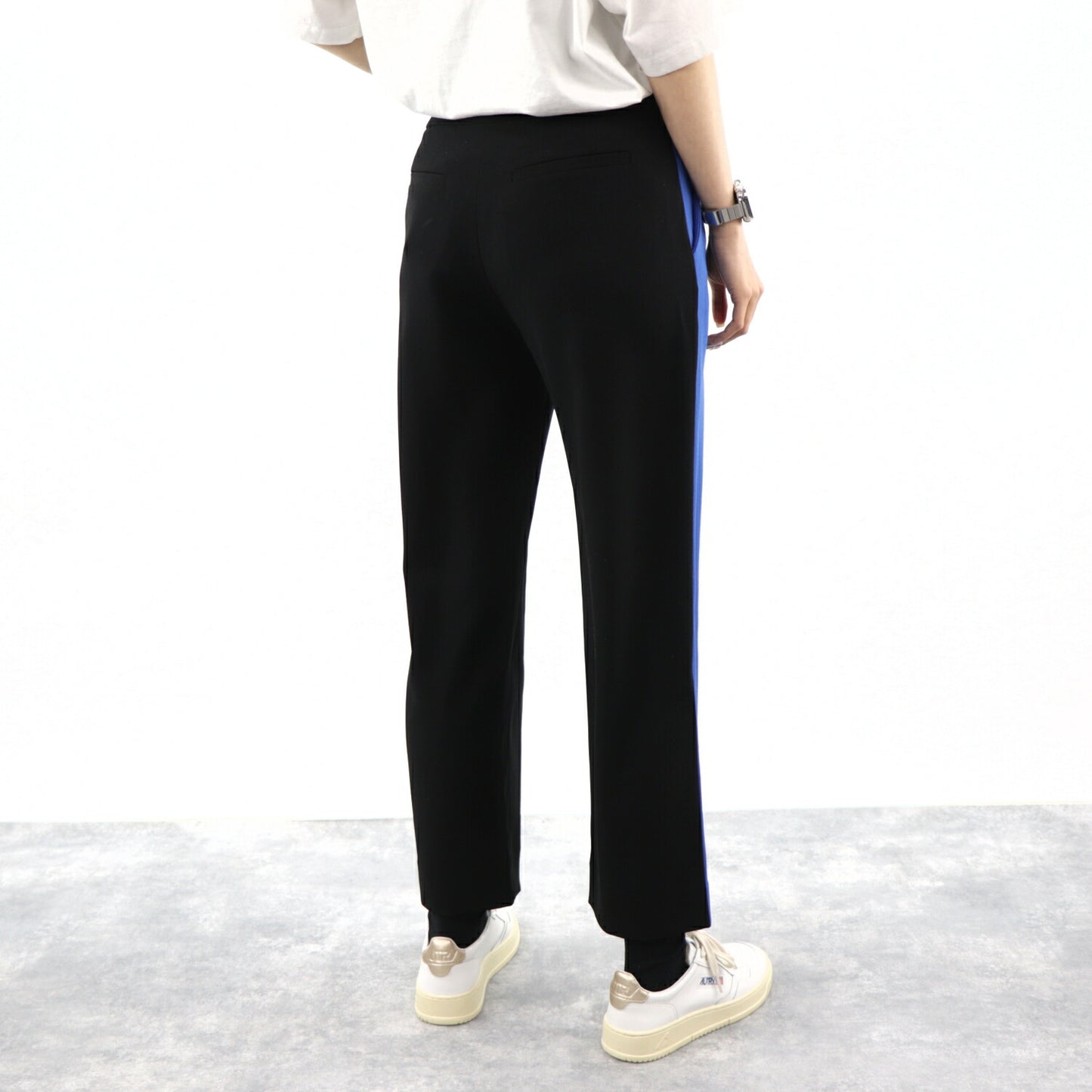 KENZO ライン パンツ F952PA1905AC 99 ブラックブルー