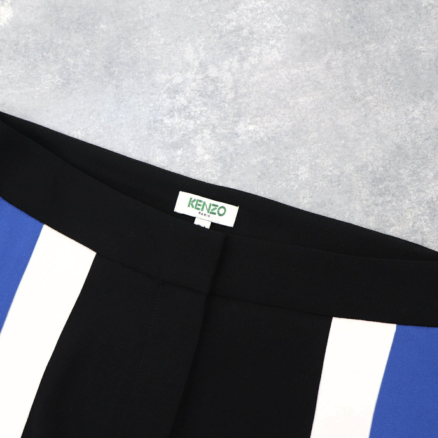 KENZO ライン パンツ F952PA1905AC 99 ブラックブルー