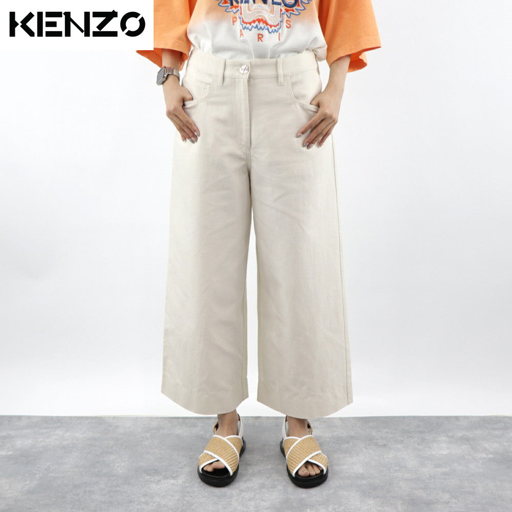 KENZO ワイドパンツ FA52PA0115AO 02 アイボリー