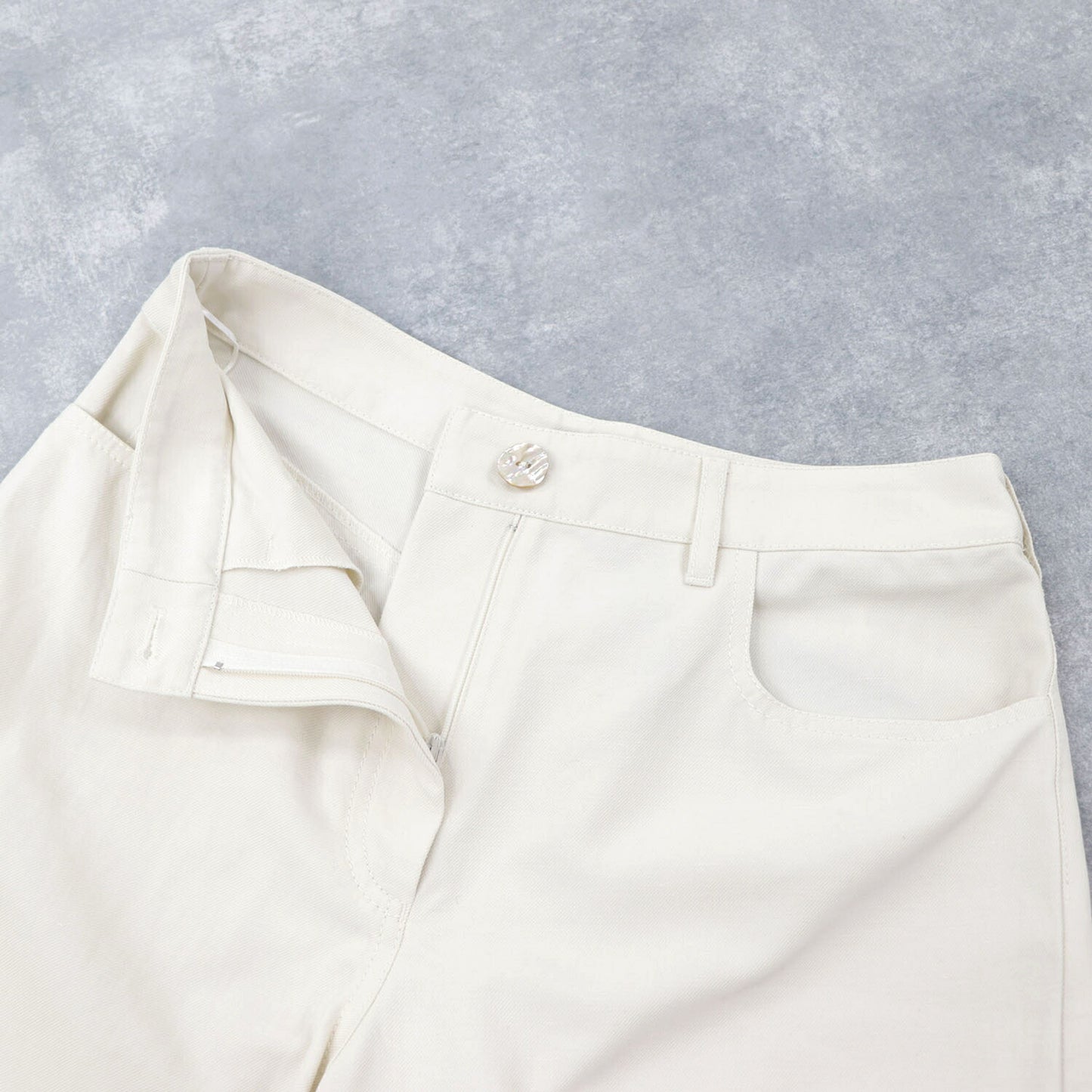 KENZO ワイドパンツ FA52PA0115AO 02 アイボリー