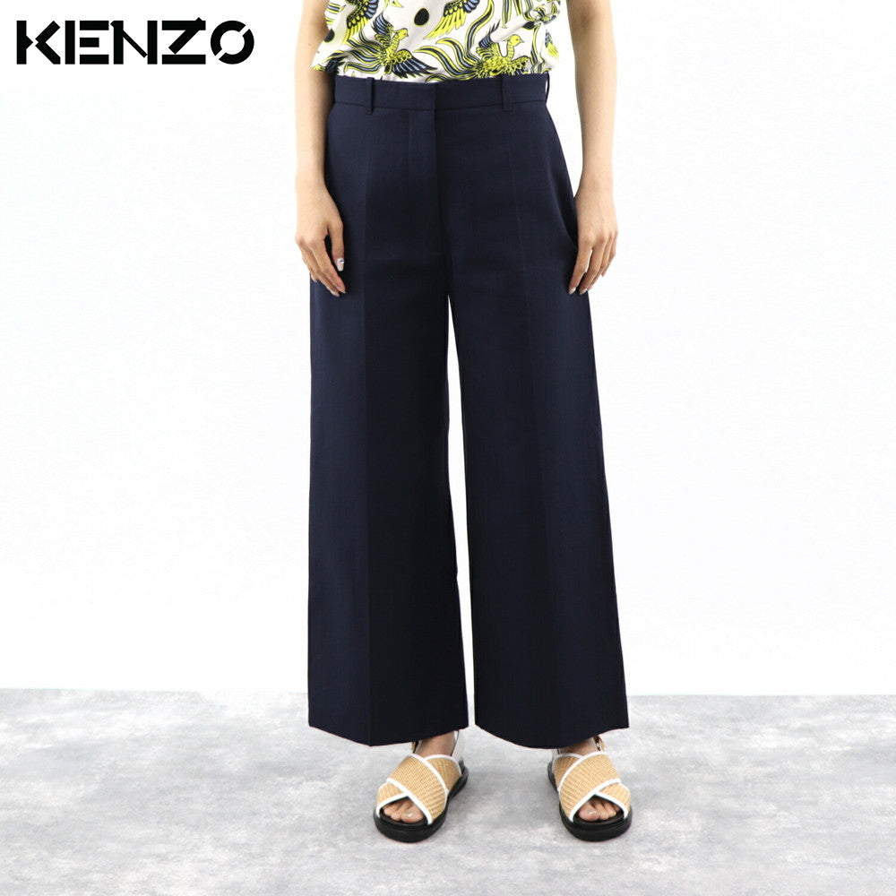 KENZO ワイドパンツ FA62PA0259CB 76 ネイビー