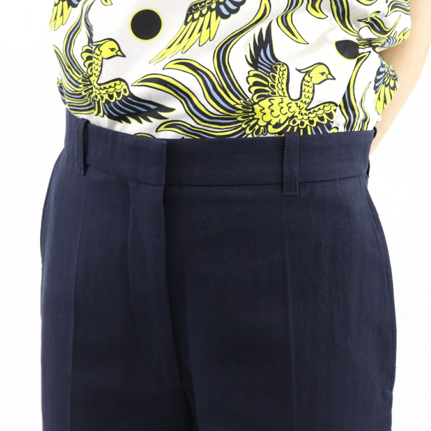 KENZO ワイドパンツ FA62PA0259CB 76 ネイビー